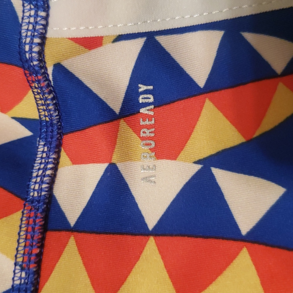 Adidas X Farm Rio Women's Psychedelic Wave Blue Leggings - Picture 6 of 11